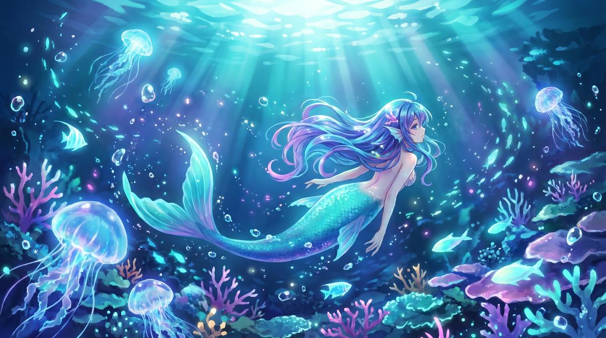 抖荫短视频深海人鱼之歌动漫